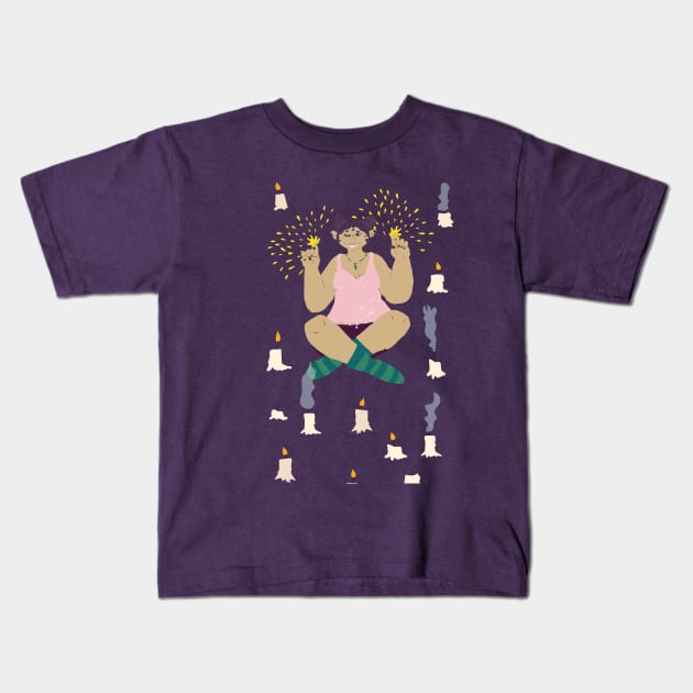 Witchy Woman Kids T-Shirt by SarahTheLuna